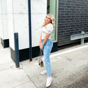 Abercrombie Linen Cropped Top